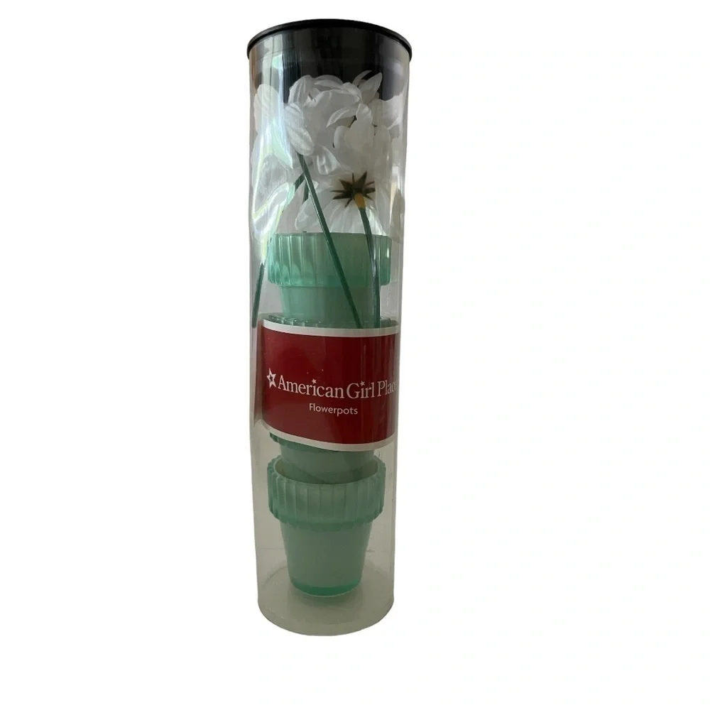 American Girl Flowerpot Dessert Cups | Jadite Color | Set of 4